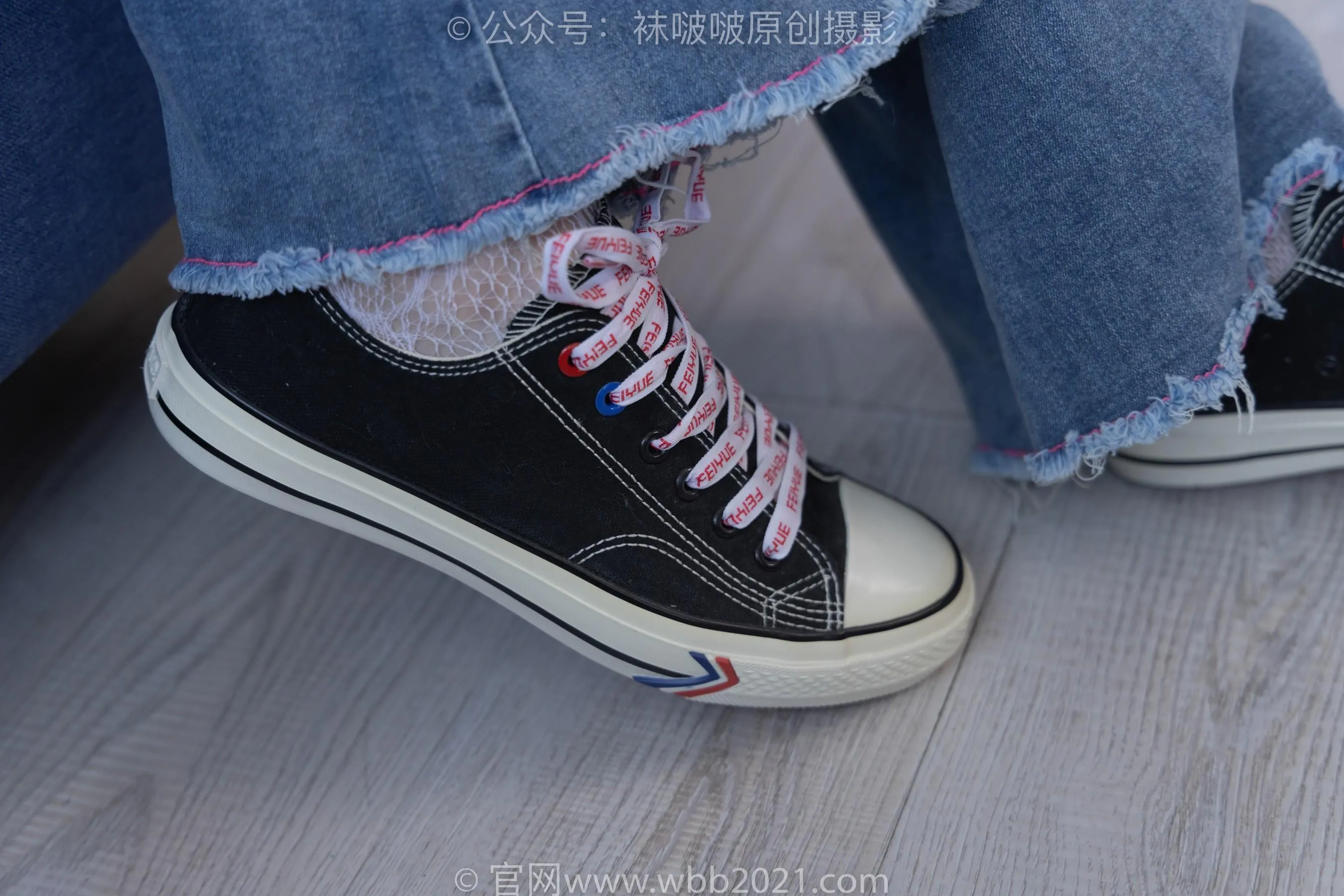 [BoBoSocks袜啵啵]NO.231 小甜豆-板鞋、白色蕾丝袜、可拆卸牛仔裤、裤里丝 [67P]插图